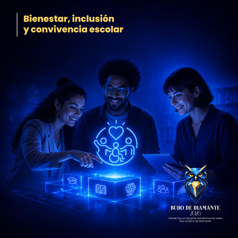 Pieza de campaña del eje temático Bienestar, inclusión y convivencia escolar
