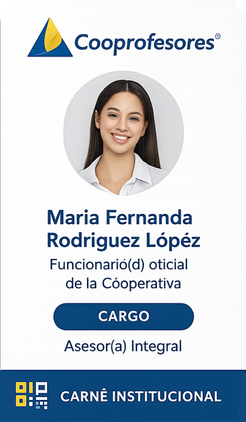 Carné institucional Cooprofesores