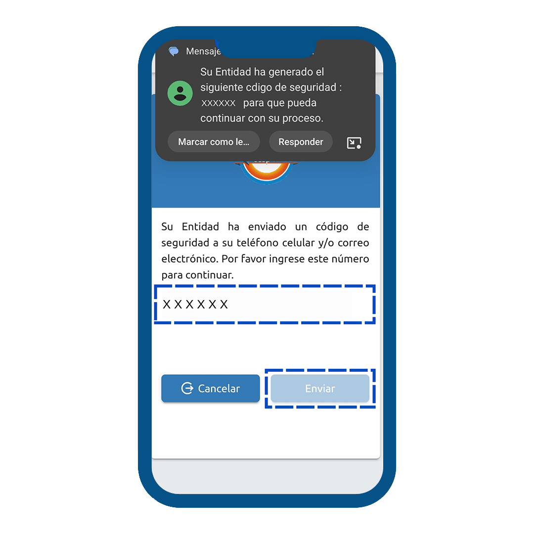 Paso 12 del instructivo para pagar aportes sociales desde la app movil