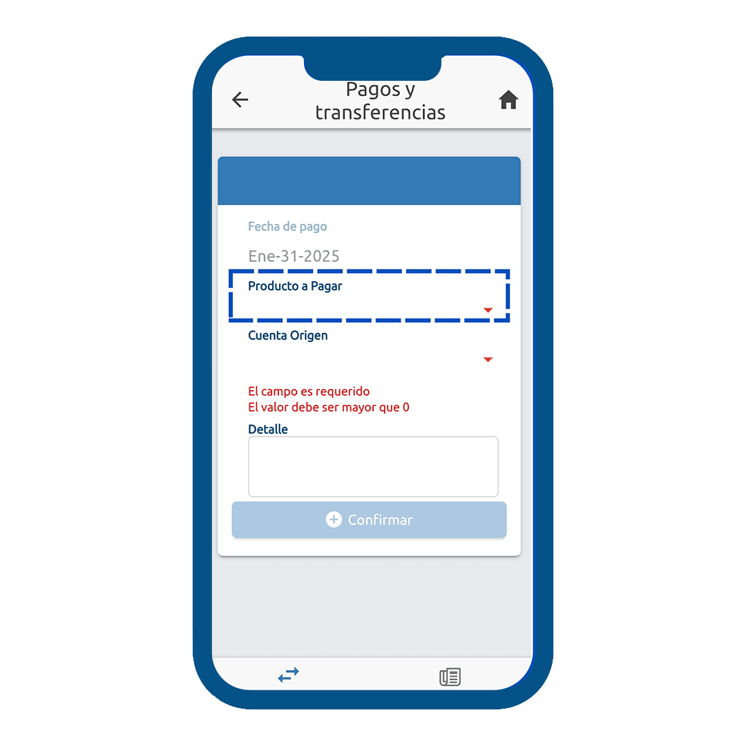 Paso 7 del instructivo para pagar aportes sociales desde la app movil