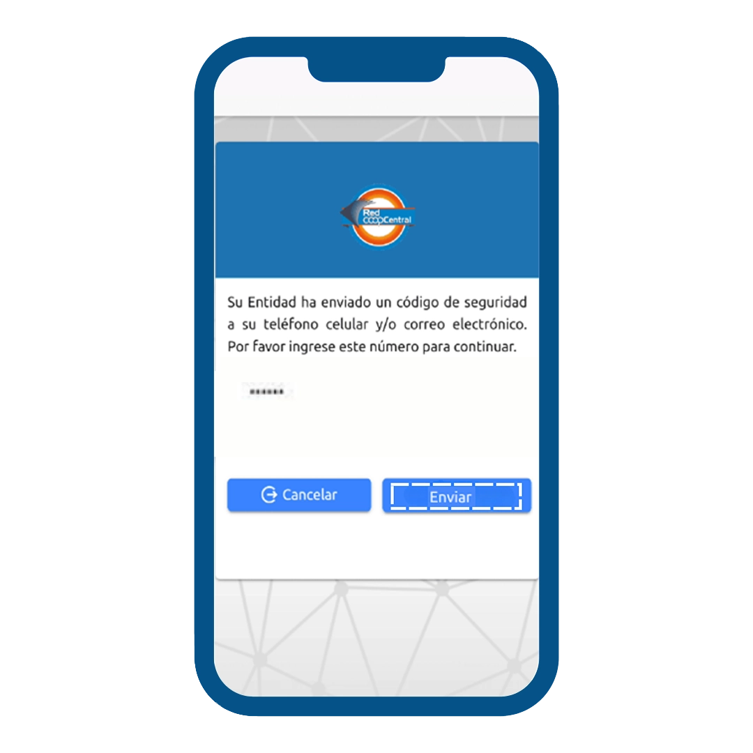 Ingreso del Código de seguridad 