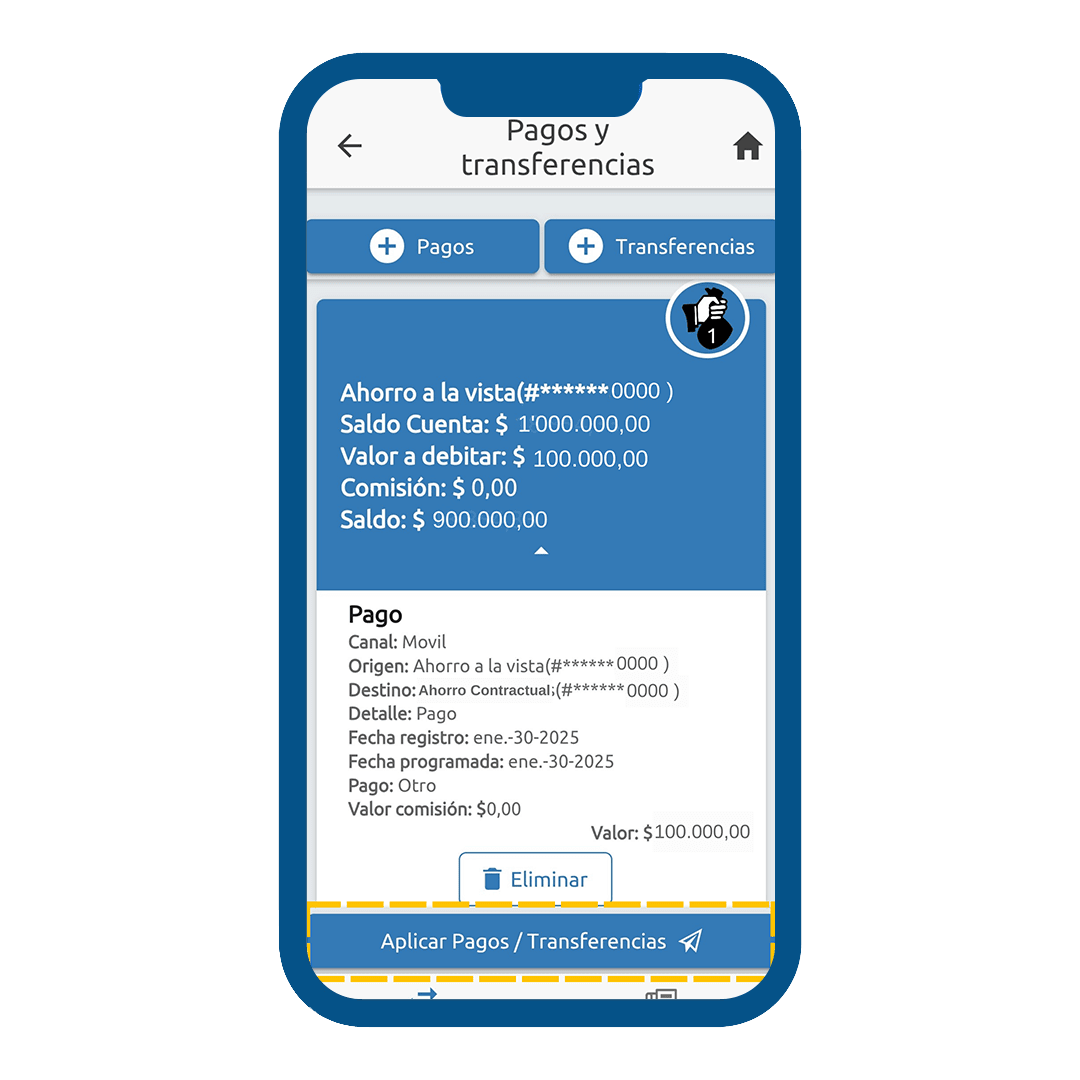 Información sobre los detalles del pago de PAP