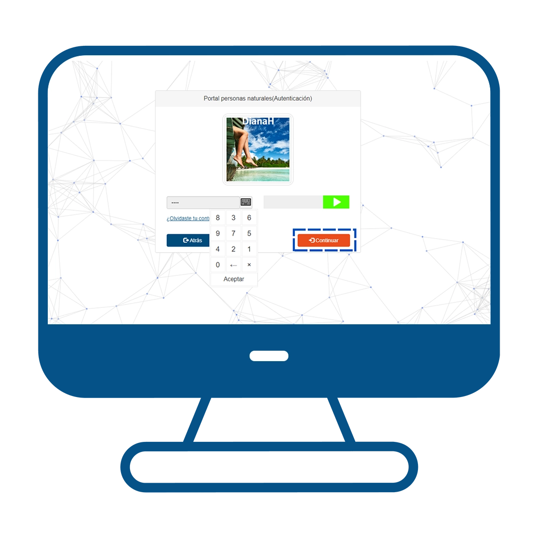 Paso 8 del instructivo para enviar dinero en Transfiya desde el Multiportal Banca Maestra